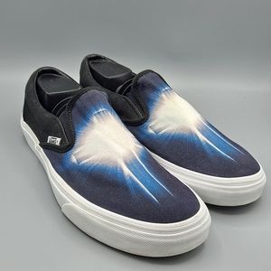 RARE Vans Custom One Of A Kind Slip-On Christ Cross Bible Shoes Size 10.5